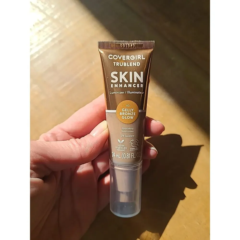 CoverGirl TruBlend Skin Enhancer, Gelly 60 Bronze Glow Liquid‎ Luminizer Vegan